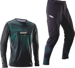 Komplet rowerowy (koszulka+spodnie) LEATT Ride Kit MTB Gravity 1.0. Czarne spodenki rowerowe LEATT, l, z aplikacjami, z tkaniny, rowerowe. Za 539.99 zł.