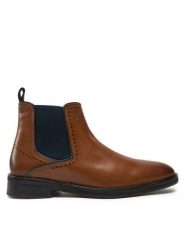 JOOP! Sztyblety Kleitos 4140004162 Brązowy. Brązowe botki sznurowane JOOP!, bez wzorów, ze skóry, bez obcasa, bez zapięcia. Za 799.99 zł.