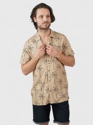 Brunotti Koszula "Conrad" w kolorze beżowym rozmiar: S. Brązowe koszule Brunotti, s, bez wzorów, bez kołnierzyka, bez ramiączek. Za 126.99 zł.