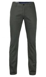 Stylowe Spodnie Męskie, Casual, 100% BAWEŁNA, Chinosy, Grafitowe, Szare. Szare eleganckie spodnie Chiao, na co dzień, m, z bawełny, casualowe. Za 169.00 zł.