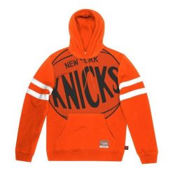 Polar z kapturem New York Knicks Substantial. Brązowe bluzy z polaru Mitchell & Ness, m, bez wzorów, z polaru, z kapturem. Za 437.50 zł.