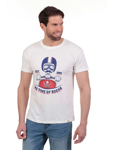 The Time of Bocha Koszulka w kolorze białym rozmiar: XL. Białe bezrękawniki The Time of Bocha, xl, bez wzorów, z bawełny, bez kołnierzyka, bez ramiączek. Za 43.88 zł.