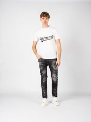 John Richmond T-Shirt | RMA22091TS | Mężczyzna | Biały. Białe t-shirty John Richmond, l, bez wzorów, z bawełny, bez kołnierzyka, bez ramiączek. W wyprzedaży za 319.00 zł.