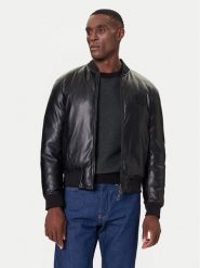 Armani Exchange Kurtka bomber XM001104 AF16647 UC001 Czarny Regular Fit. Czarne kurtki Armani Exchange, m, bez wzorów, ze skóry, bez kaptura. Za 1,059.00 zł.
