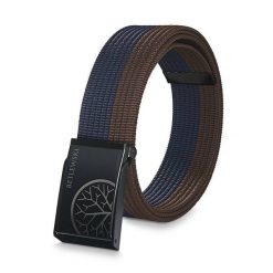 Pasek parciany BETLEWSKI PRC-10_CZ-3 XL brązowo-granatowy. Brązowe paski Betlewski, bez wzorów, z materiału. Za 34.99 zł.