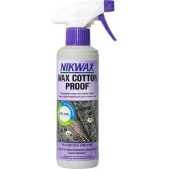 Impregnat do bawełny woskowanej Nikwax Wax Cotton Proof 300 ml atomizer. Buty trekkingowe Nikwax, bez wzorów, z bawełny, bez zapięcia. Za 39.99 zł.