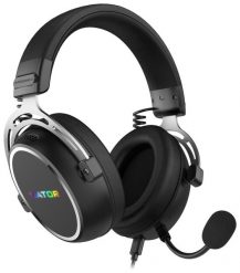 Hator Hypergang 3 USB ESH50 RGB czarne. Czarne słuchawki bezprzewodowe Hator. Za 244.00 zł.