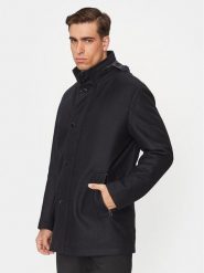 Boss Płaszcz wełniany H-Camron-234 50502267 Granatowy Relaxed Fit. Niebieskie płaszcze Boss, na zimę, m, bez wzorów, z wełny, bez kaptura. Za 2,189.00 zł.