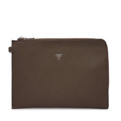 Saszetka Guess. Brązowe saszetki i nerki Guess, z aplikacjami, małe, bez dodatków. Za 219.99 zł.