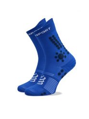 Compressport Skarpety wysokie unisex Pro Racing V4.0 Trail XU00048B Niebieski. Niebieskie skarpetki sportowe Compressport, bez wzorów, z syntetyku. Za 89.99 zł.