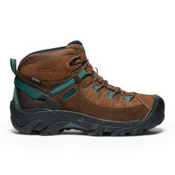 Buty trekkingowe męskie KEEN Targhee II Mid Wp. Brązowe buty trekkingowe Keen, bez wzorów, bez zapięcia. Za 449.99 zł.