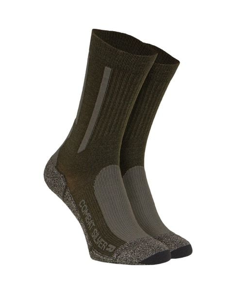 Skarpety X-SOCKS COMBAT SILVER 4.0 Grey Green. Szare skarpety X-Socks, bez wzorów, z jedwabiu. Za 85.00 zł.