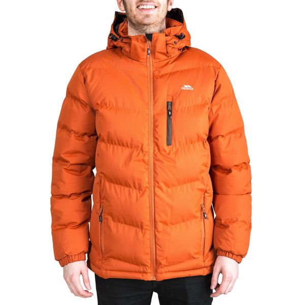 Kurtka Męska Ocieplana. Brązowe kurtki Trespass, m, bez wzorów, z materiału, z kapturem. Za 138.99 zł.