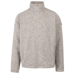 Trespass Porlock - Męska kurtka polarowa At300 Jasnoszary Marl. Białe kurtki Trespass, m, bez wzorów, z dzianiny, bez kaptura. Za 293.99 zł.