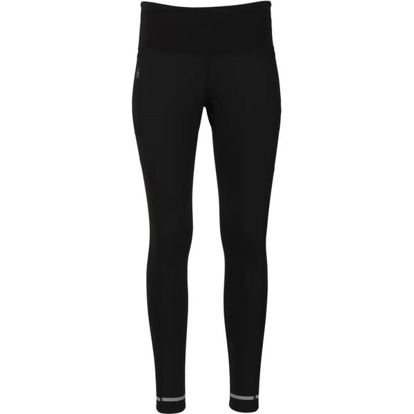 Legginsy termiczne wiatroszczelne Elite Lab Run X2. Czarne legginsy długie sportowe ELITE LAB, l, bez wzorów, z materiału, do biegania. Za 248.50 zł.