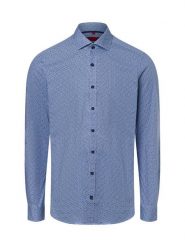 Finshley & Harding koszula biznesowa Mężczyźni Slim Fit Bawełna niebieski, 37. Niebieskie koszule Finshley & Harding, m, bez wzorów, z bawełny, bez kołnierzyka, bez ramiączek. Za 179.95 zł.
