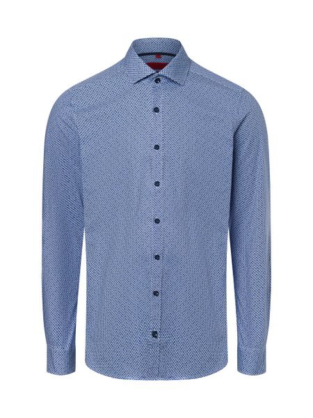 Finshley & Harding koszula biznesowa Mężczyźni Slim Fit Bawełna niebieski, 37. Niebieskie koszule Finshley & Harding, m, bez wzorów, z bawełny, bez kołnierzyka, bez ramiączek. Za 179.95 zł.