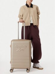Reebok Walizka średnia CEOWB-RBK-WAL-011-CCC-M Beżowy. Brązowe walizki Reebok, bez wzorów, z tworzywa sztucznego, średnie. Za 269.99 zł.