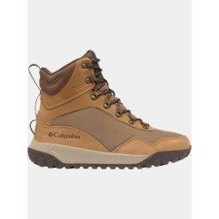 Buty Męskie Columbia Burnsider Omni-Heat Infinity. Brązowe buty trekkingowe Columbia, bez wzorów, bez zapięcia. W wyprzedaży za 469.99 zł.