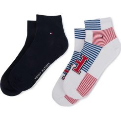 Zestaw 2 par niskich skarpet męskich TOMMY HILFIGER - 392010001 White/Blue/Red 105. Skarpety marki Tommy Hilfiger. Za 44.99 zł.