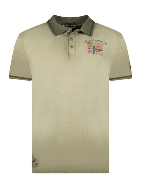 Geographical Norway Koszulka polo w kolorze khaki rozmiar: L. Brązowe koszulki polo Geographical Norway, l, bez wzorów, z bawełny, bez kołnierzyka, bez ramiączek. Za 87.40 zł.