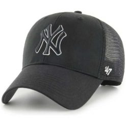 Czapka z daszkiem 47 Brand MLB New York Yankees Branson B-BRANS17CTP-BKAQ. Czarne czapki z daszkiem 47 Brand, bez wzorów. Za 119.00 zł.