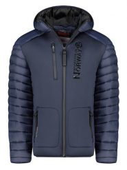 Geographical Norway Kurtka pikowana w kolorze granatowym rozmiar: 3XL. Niebieskie kurtki Geographical Norway, xl, bez wzorów, bez kaptura. Za 245.96 zł.