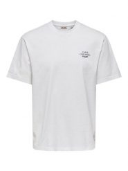 ONLY & SONS Koszulka w kolorze białym rozmiar: M. Białe bezrękawniki Only & Sons, m, bez wzorów, z bawełny, bez kołnierzyka, bez ramiączek. Za 77.95 zł.