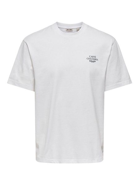 ONLY & SONS Koszulka w kolorze białym rozmiar: M. Białe bezrękawniki Only & Sons, m, bez wzorów, z bawełny, bez kołnierzyka, bez ramiączek. Za 77.95 zł.