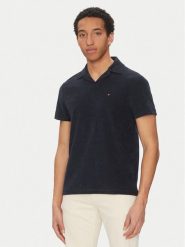 Tommy Hilfiger Polo MW0MW38479 Granatowy Regular Fit. Niebieskie koszulki polo Tommy Hilfiger, m, bez wzorów, z bawełny, bez kołnierzyka, bez ramiączek. Za 309.99 zł.
