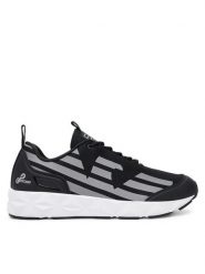 EA7 Emporio Armani Sneakersy X8X217 XK433 N763 Czarny. Czarne buty sportowe casual EA7 Emporio Armani, bez wzorów, z materiału, bez zapięcia. Za 492.55 zł.