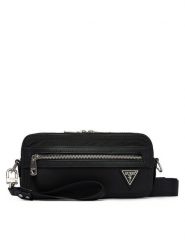 Guess Saszetka HMBENY P6250 Czarny. Czarne saszetki i nerki Guess, z aplikacjami, z materiału, bez dodatków. Za 359.99 zł.