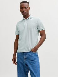 Jack & Jones Koszulka polo "Paulos" w kolorze błękitnym rozmiar: XXL. Niebieskie koszulki polo Jack & Jones, xxl, bez wzorów, z bawełny, bez kołnierzyka, bez ramiączek. Za 69.99 zł.