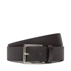 Pasek Męski BOSS. Brązowe paski Boss, bez wzorów. Za 219.99 zł.