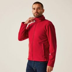 Polar roboczy męski Micro Full Zip. Czerwone bluzy z polaru Regatta, m, bez wzorów, z polaru, bez kaptura. Za 172.50 zł.