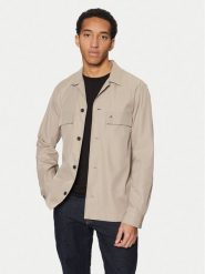 Calvin Klein Koszula K10K113815 Beżowy Regular Fit. Brązowe koszule CALVIN KLEIN, m, bez wzorów, z bawełny, bez kołnierzyka, bez ramiączek. Za 319.99 zł.