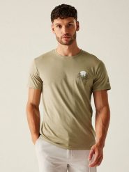 Regatta Koszulka "Breezed V" w kolorze khaki rozmiar: XXL. Brązowe bezrękawniki Regatta, xxl, bez wzorów, z bawełny, bez kołnierzyka, bez ramiączek. Za 53.04 zł.