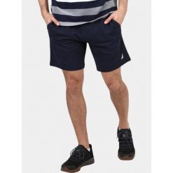 Spodenki jogger męskie Nautica Trinidad. Niebieskie buty treningowe Nautica, bez wzorów, z bawełny, na fitness i siłownię. Za 229.00 zł.