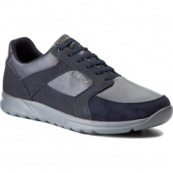 Sneakersy GEOX - U Erast B U743EB 0AU54 C4002 Navy. Niebieskie buty sportowe casual marki Geox, z materiału. W wyprzedaży za 239.00 zł.