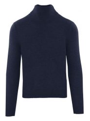 Malo Optimum Kaszmirowy golf "Lupetto" w kolorze granatowym rozmiar: M. Niebieskie golfy Malo Optimum, m, bez wzorów, z kaszmiru, bez ramiączek. Za 522.14 zł.