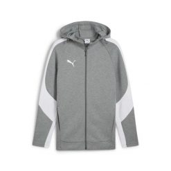 Bluza dresowa z kapturem Puma TeamEvostripe. Szare bluzy Puma, bez wzorów, z dresówki, z kapturem. Za 380.00 zł.