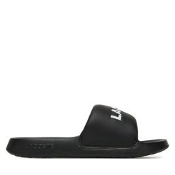 Klapki Lacoste. Czarne klapki LACOSTE. Za 169.99 zł.