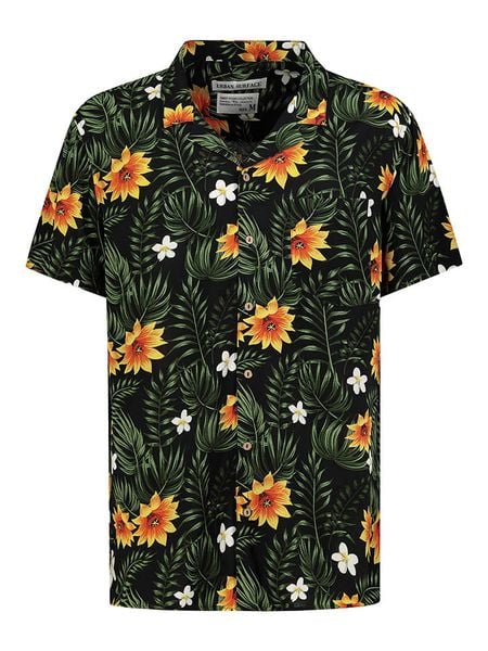 Sublevel Koszula w kolorze zielono-pomarańczowo-czarnym rozmiar: S. Czarne koszule Sublevel, s, bez wzorów, z wiskozy, bez kołnierzyka, bez ramiączek. Za 61.17 zł.