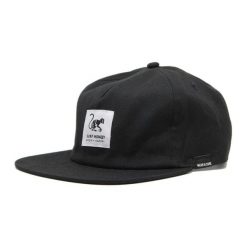 Czapka Trucker - Płaski daszek - Bawełna organiczna (Czarny). Czarne czapki z daszkiem SURF MONKEY, bez wzorów, z bawełny. Za 139.95 zł.