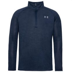 Bluza fitness męska Under Armour Tech 2.0 1/2 Zip. Niebieskie bluzy Under Armour, m, bez wzorów, bez kaptura. Za 240.50 zł.