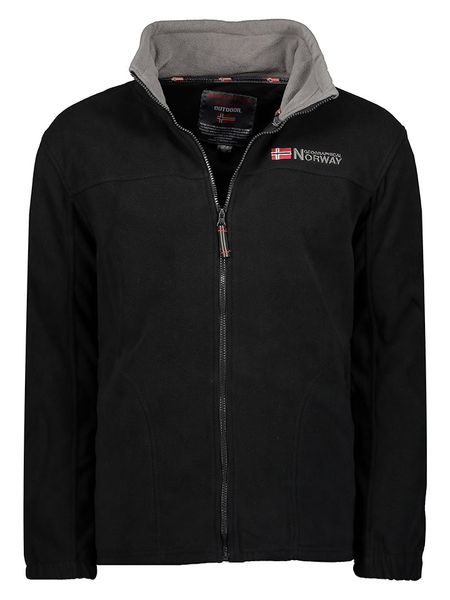 Geographical Norway Kurtka polarowa "Tamazonie" w kolorze czarnym rozmiar: XL. Czarne kurtki Geographical Norway, xl, bez wzorów, z materiału, bez kaptura. Za 84.21 zł.