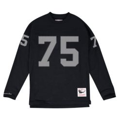 Bluza Los Angeles Raiders Howie Long. Czarne bluzy Mitchell & Ness, m, bez wzorów, bez kaptura. Za 467.00 zł.