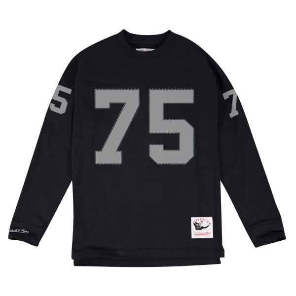 Bluza Los Angeles Raiders Howie Long. Czarne bluzy Mitchell & Ness, m, bez wzorów, bez kaptura. Za 467.00 zł.