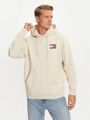 Tommy Jeans Bluza Essential DM0DM20738 Beżowy Regular Fit. Brązowe bluzy Tommy Jeans, l, bez wzorów, z bawełny, bez kaptura. Za 359.99 zł.