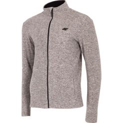 Polar męski PLM300 - chłodny jasny szary melanż. Bluzy z polaru marki 4F. Za 99.99 zł.
